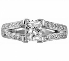 radiant princess cut diamond rings