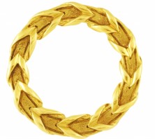 Tiffany 18K Gold Wreath Pin